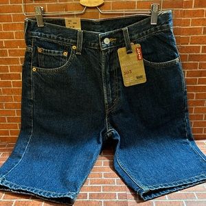 ❤️ Men’s Dark Rinse Levi’s 595 Regular Fit Jean Shorts Waist Size 30 NWT